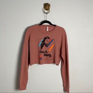 CROPPED graphic sweat shirt
